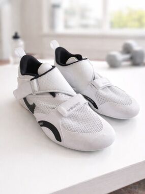 Nike SuperRep Cycle Shoes w/ LOOK Delta Cleats Peloton Spin White 7.5
